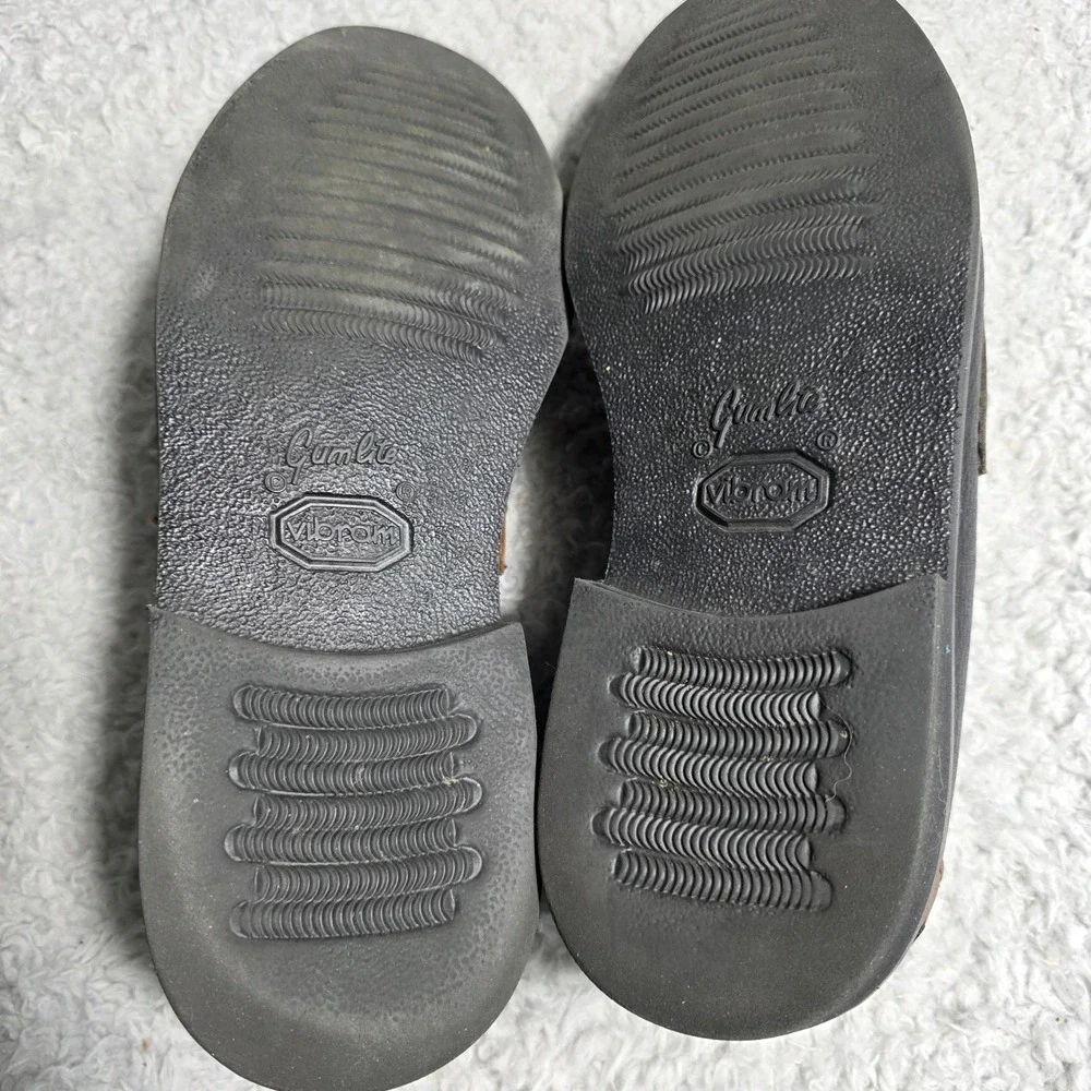E.T.‎ Wright Penny Loafers Black Brown Two Tone Pebbled Leather Vibram Mens 10D